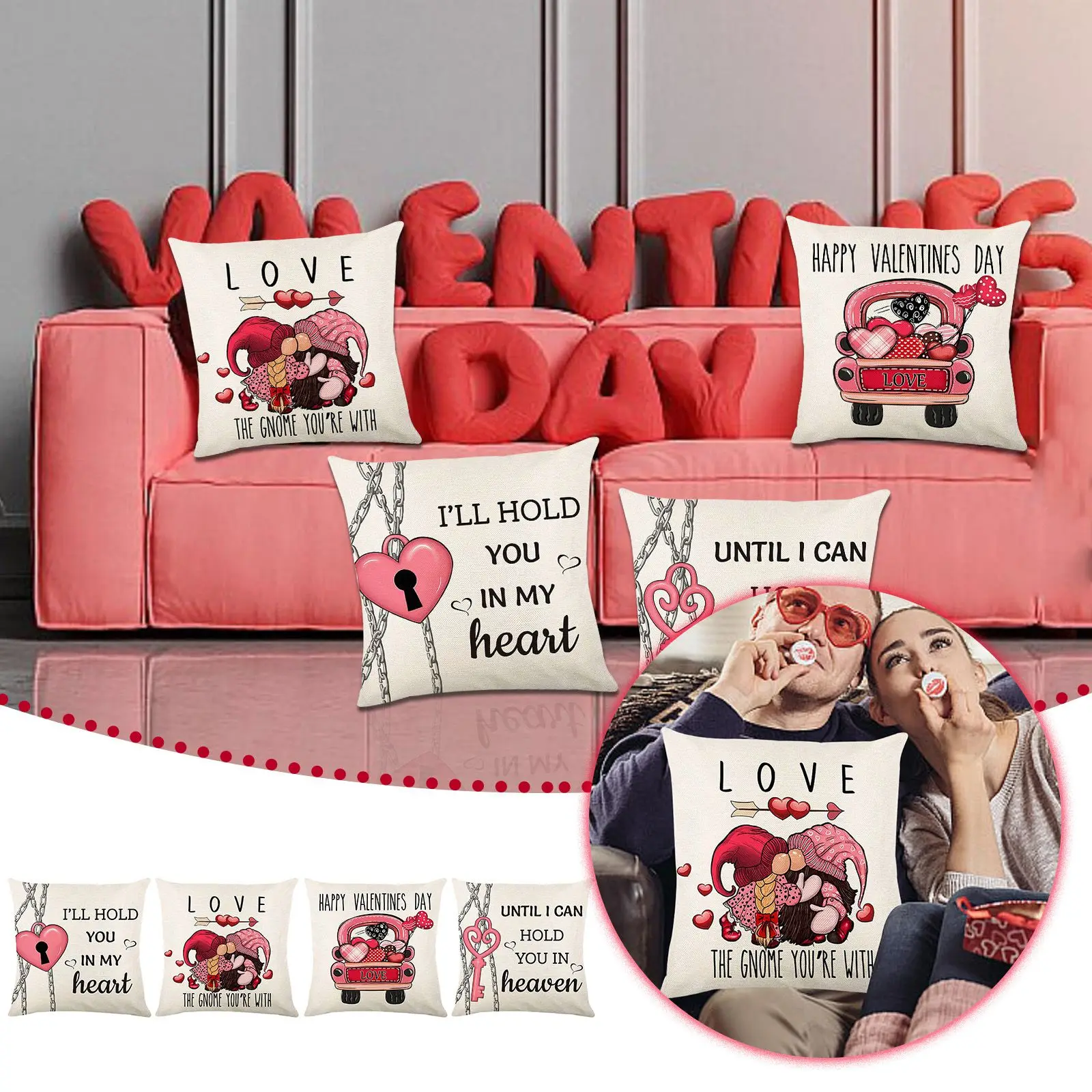 

Наволочка Sateen с принтом на День святого Валентина