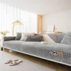 Sofa Cushion Four Seasons Universal Nordic Simple Pastoral Style Non-Slip Cushion Plush Sofa Cushion Cover Towel Cover Cloth 6