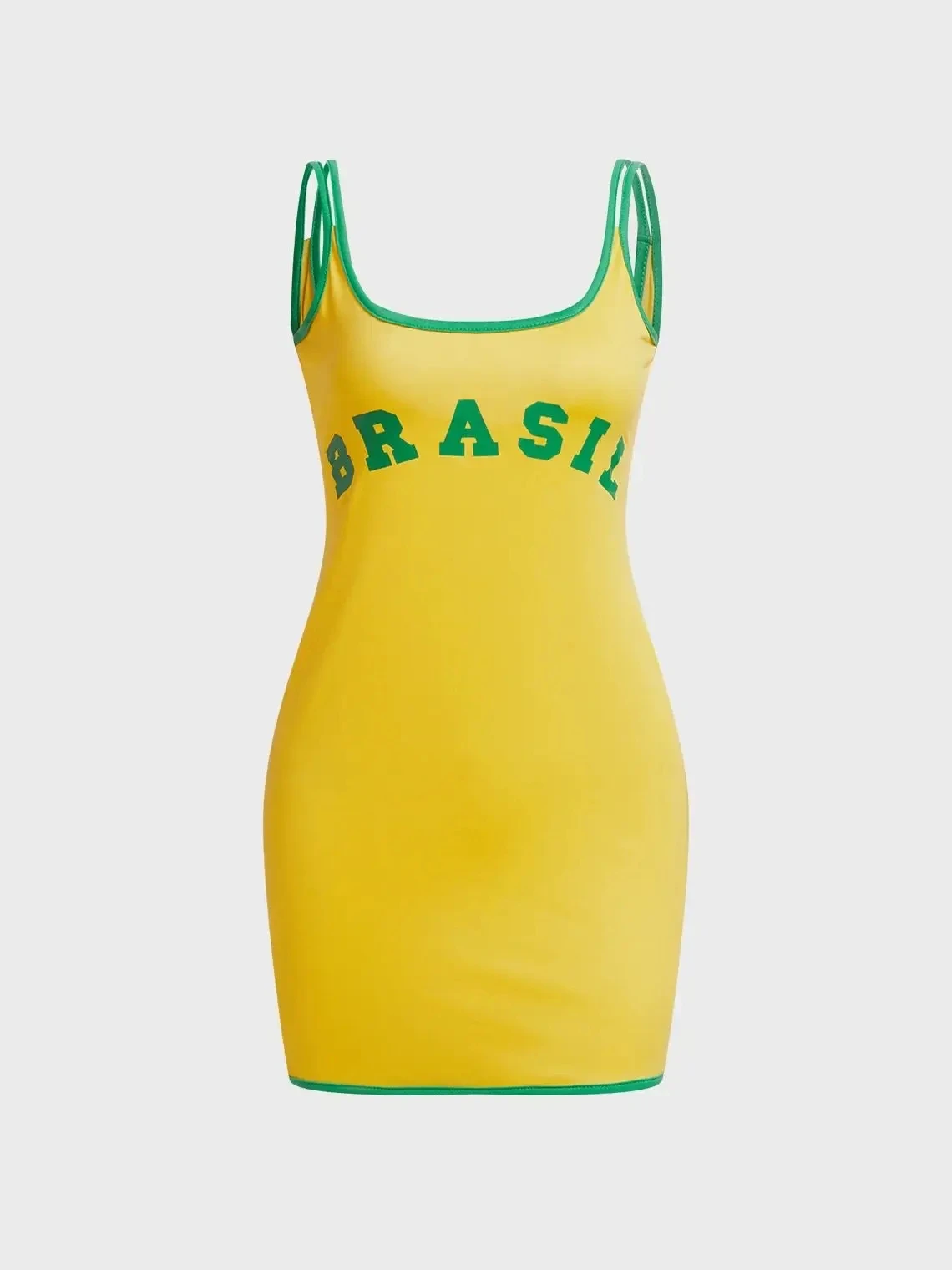 robe brésil, robe jaune, robe moulante, robe été, robe plage, robe vacances,