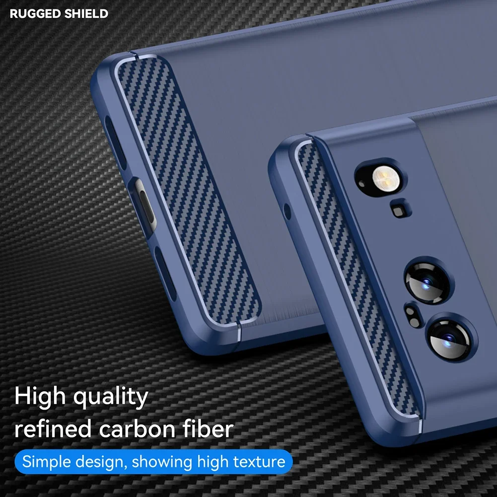 Enhanced Silicone TPU Carbon Cover - Matte Finish Protective Case