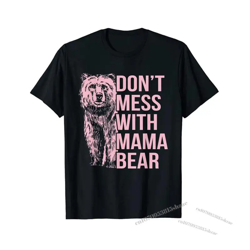 

Don't Mess with Mama Bear T-Shirt Graphic Tee Tops Streetwear Women Aesthetic Clothes Cute Fashion Short Sleeve Blouses