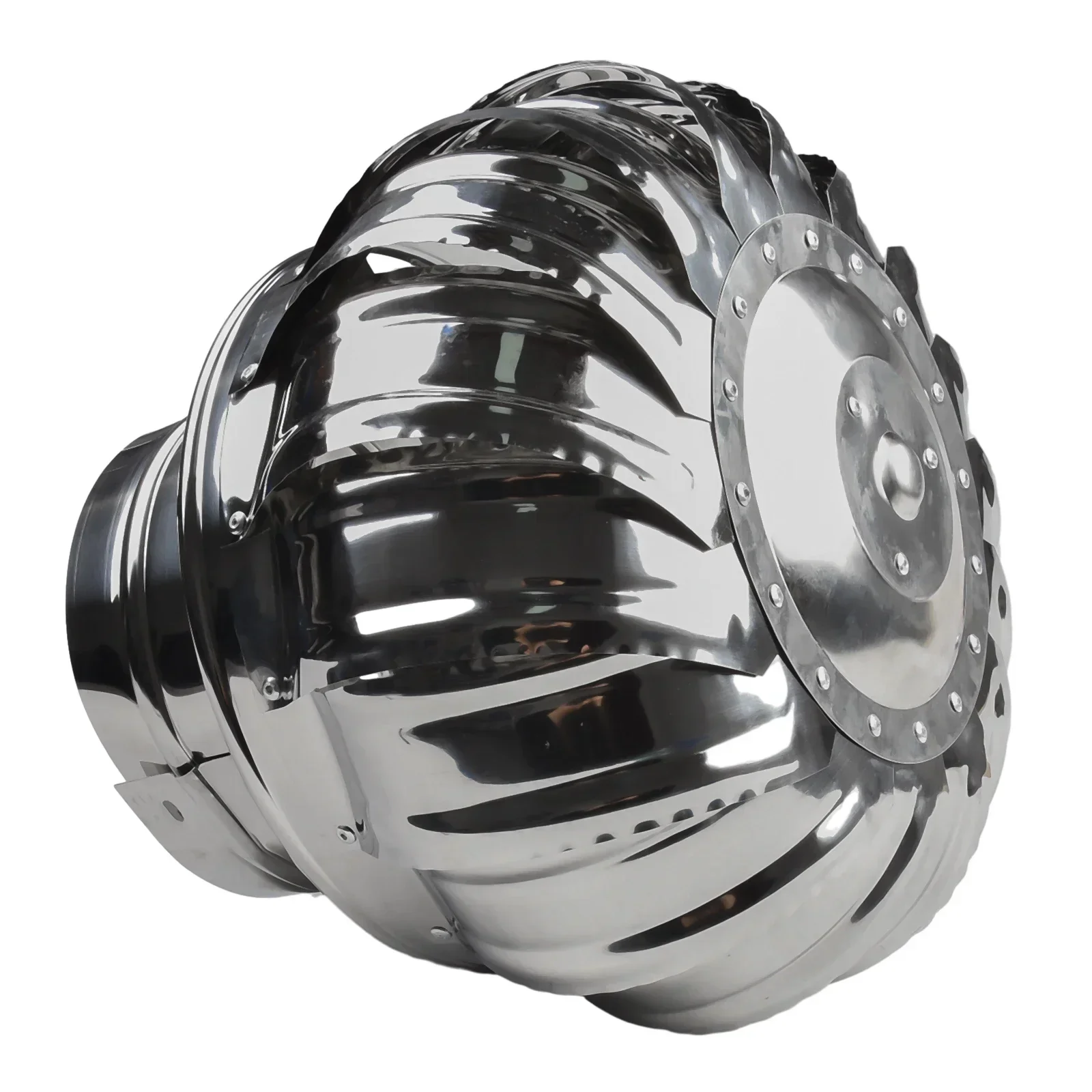 Rotating Stainless Steel Chimney Cowl Cap Protects Flue Pipe Wind Ball Ventilation Smoke Exhauster Rainproof Ventilation Fan chimney cowl cap