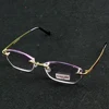 Handcrafted rimless Rectangle Women Fashion Reading Glasses +0.75 +1 +1.25 +1.5 +1.75 To +4 4