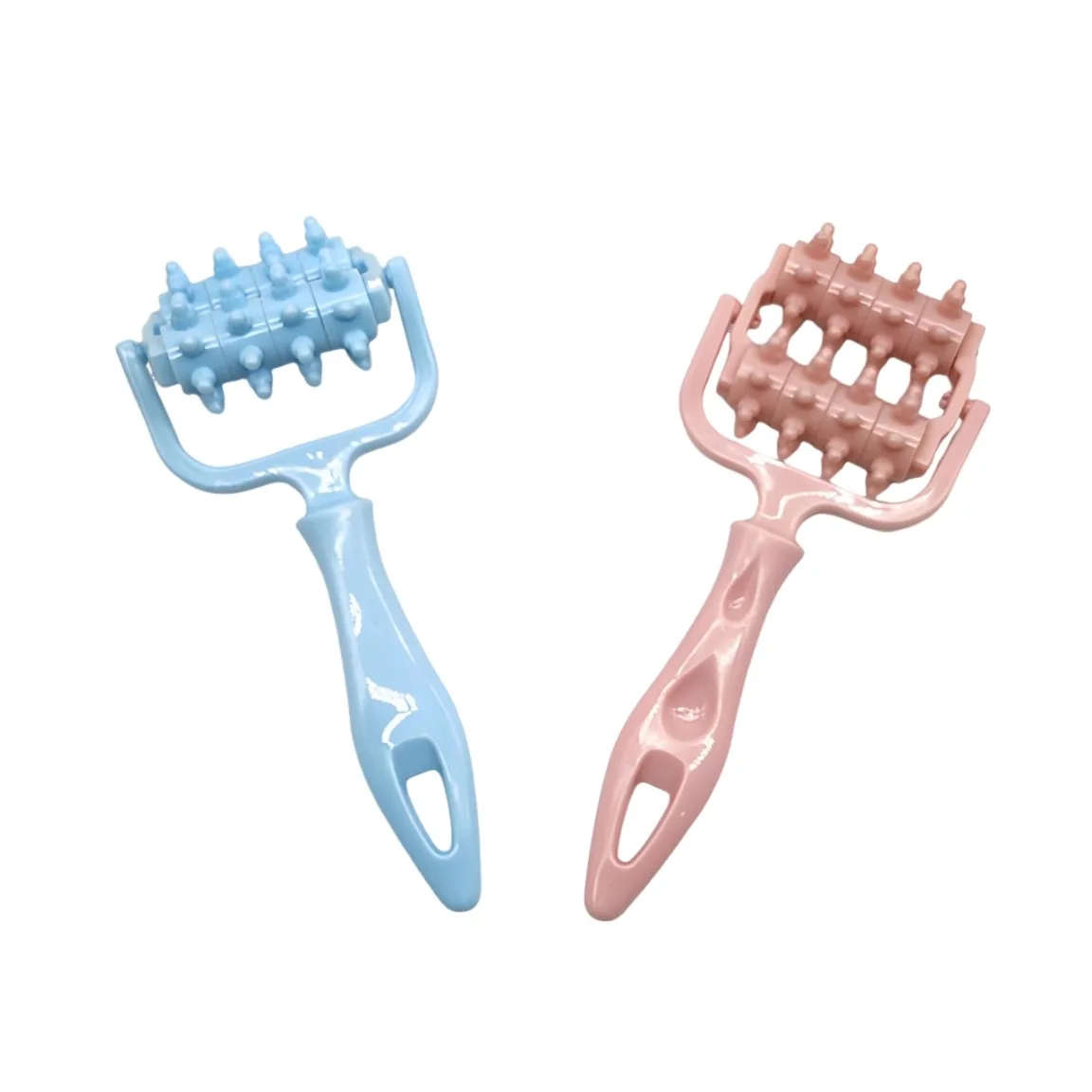 1PCFast Anti Cellulite Dual Roller Beauty Massager Handheld Anti Cellulite Massager Roller Muscle Stretching Health Massage Tool