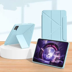 Multi - Folding Stand Protective TPU Tablet Cover for Y900 11 TB711FU (Sky blue)