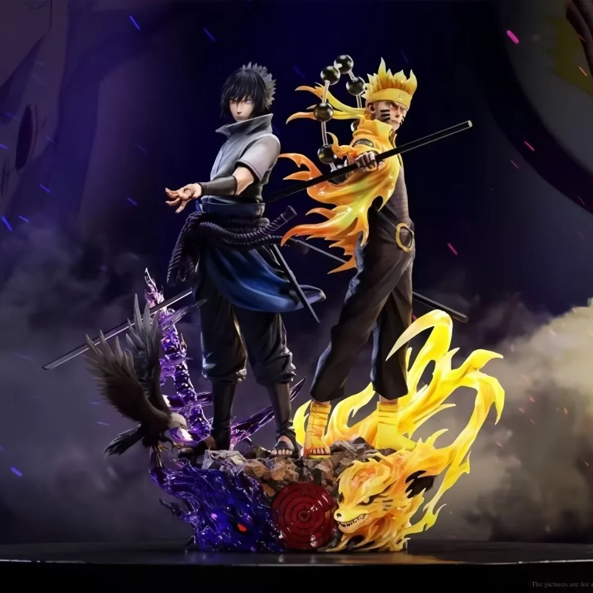 Naruto Anime Character Action Figure Set - Naruto, Kakashi, Sasuke, Itachi Figurines for Decoration Collection