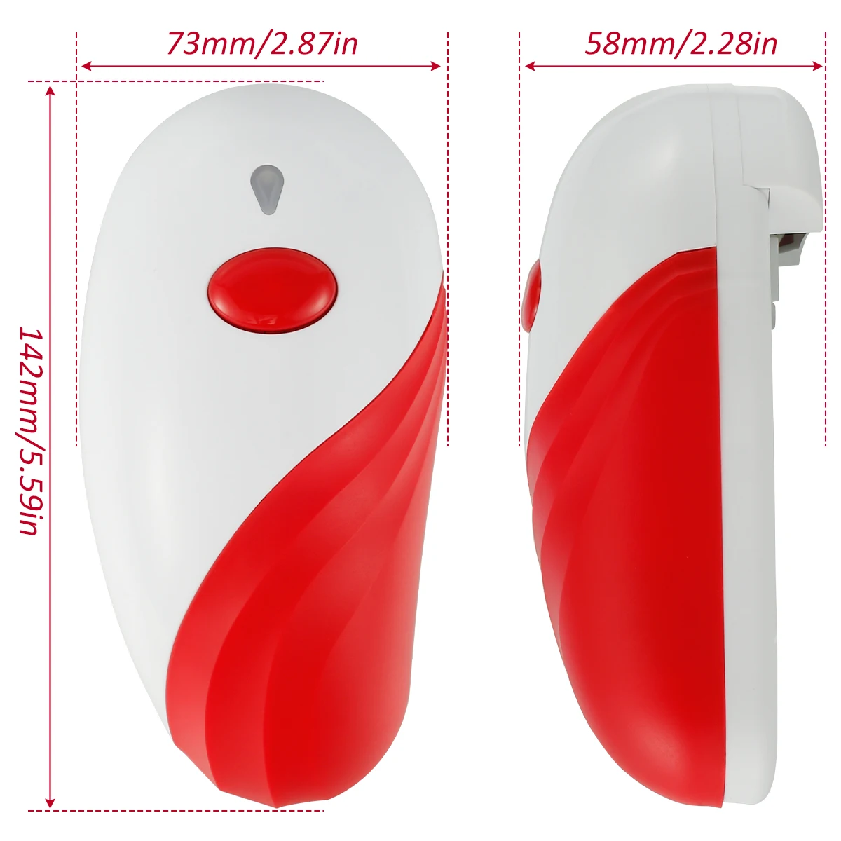 Can Opener, Stainless Steel Electric Can Opener, Automatic Can Opener,  Red/green Kitchen Can Opener With Magnetic Easy Adsorption Cover Smooth  Edge, Food Grade Safety Electric Can Opener, Kitchen Tools, Without  Batteries, Using