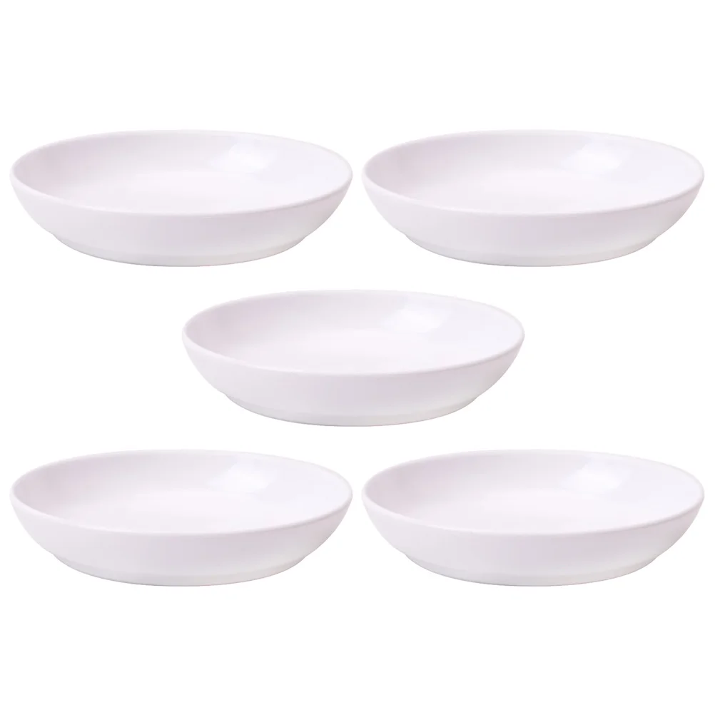 

Palette Kids Ink Plate Water Brush Holder Student Dish Cloud Design Round Tray White Plastic