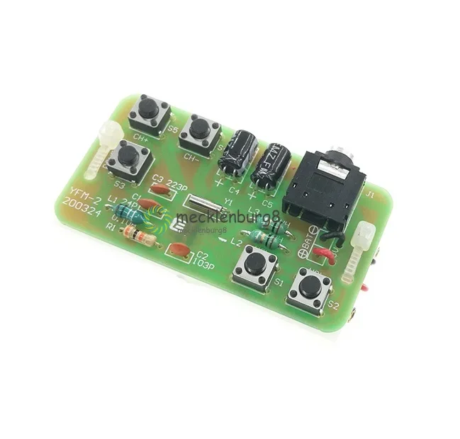 NEW Wireless Stereo FM Radio Receiver Module PCB FM DIY Electronic Kits 76MHz-108MHz