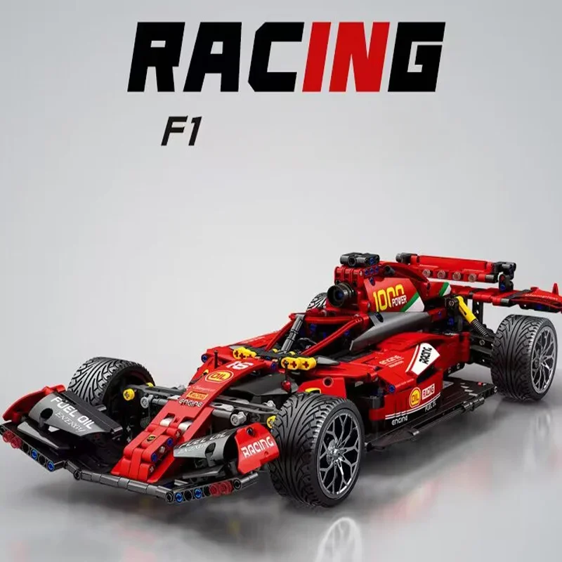 Nuova Auto Sportiva Tecnica Formula High-Tech F1 Building Block City Super Speed Racing Vehicle Moc Bricks Toys For Adult Kids Gift