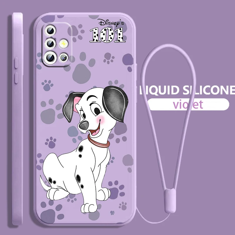 

Cute 101 Dalmatians For Samsung Galaxy A71 A51 A81 A91 A41 A31 A21S A11 A01 A50 A30 A20S Liquid Rope Phone Case Coque Capa Cover