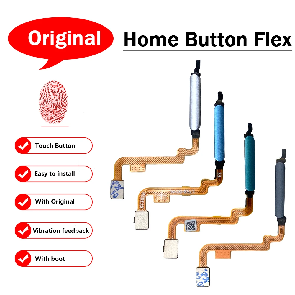 

Original Fingerprint Scanner For Xiaomi Redmi Note 10s Home Button Fingerprint Menu Return Key Sensor Flex Redmi Note 10 Pro
