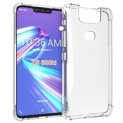 Shockproof Air Cushion Silicone TPU Matte Back Cover Case - Asus Zenfone 6 ZS630KL (Clear Airbag Case)