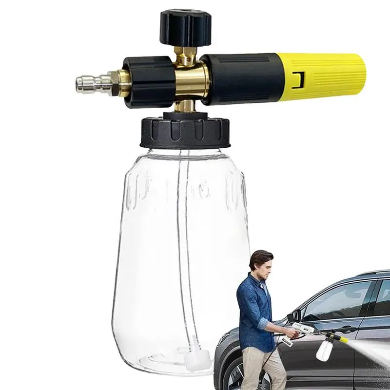 

Car Wash Sprayer Quick Connect Hand Pump Foam Lance Sprayer For Car Cleaning Adjustable Spray Nozzle Soap Sprayer For Motorcycle