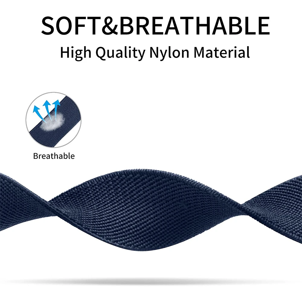 20 22mm Elastic Nylon Band For Huami Amazfit GTS 3 2 2E Mini Bip S U Lite Sports Watch Bracelet Strap Loop For GTR 42 47mm 3 Pro