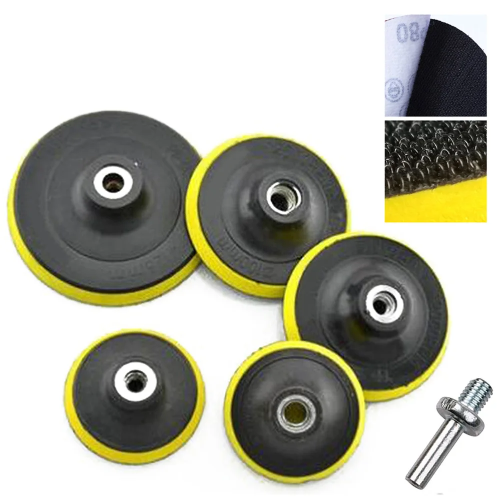 Professional Grade Self Adhesive Disc and Drill Rod Set, 37Inch M16, Perfect for Wall, Car, and Stone Polishing