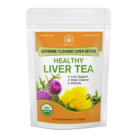 30Days Liver Detox Teabag Clean the Lungs Removing Fire Improve Lung Function Smokes Stay Up Protect Liver Enhance Immunity
