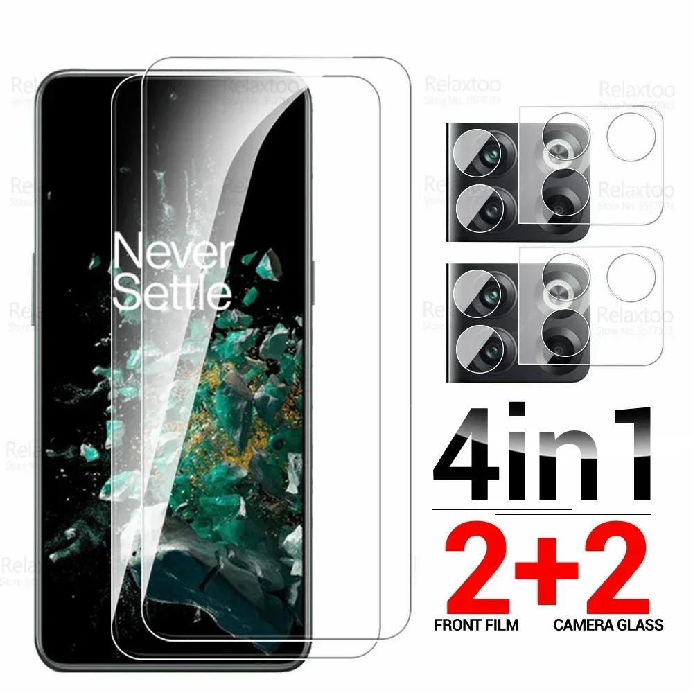 

Стекло OnePlus10T 4 в 1, закаленное защитное стекло для камеры OnePlus 10 T One Plus 10 T T10 5G 2022, Защитная пленка для экрана телефона