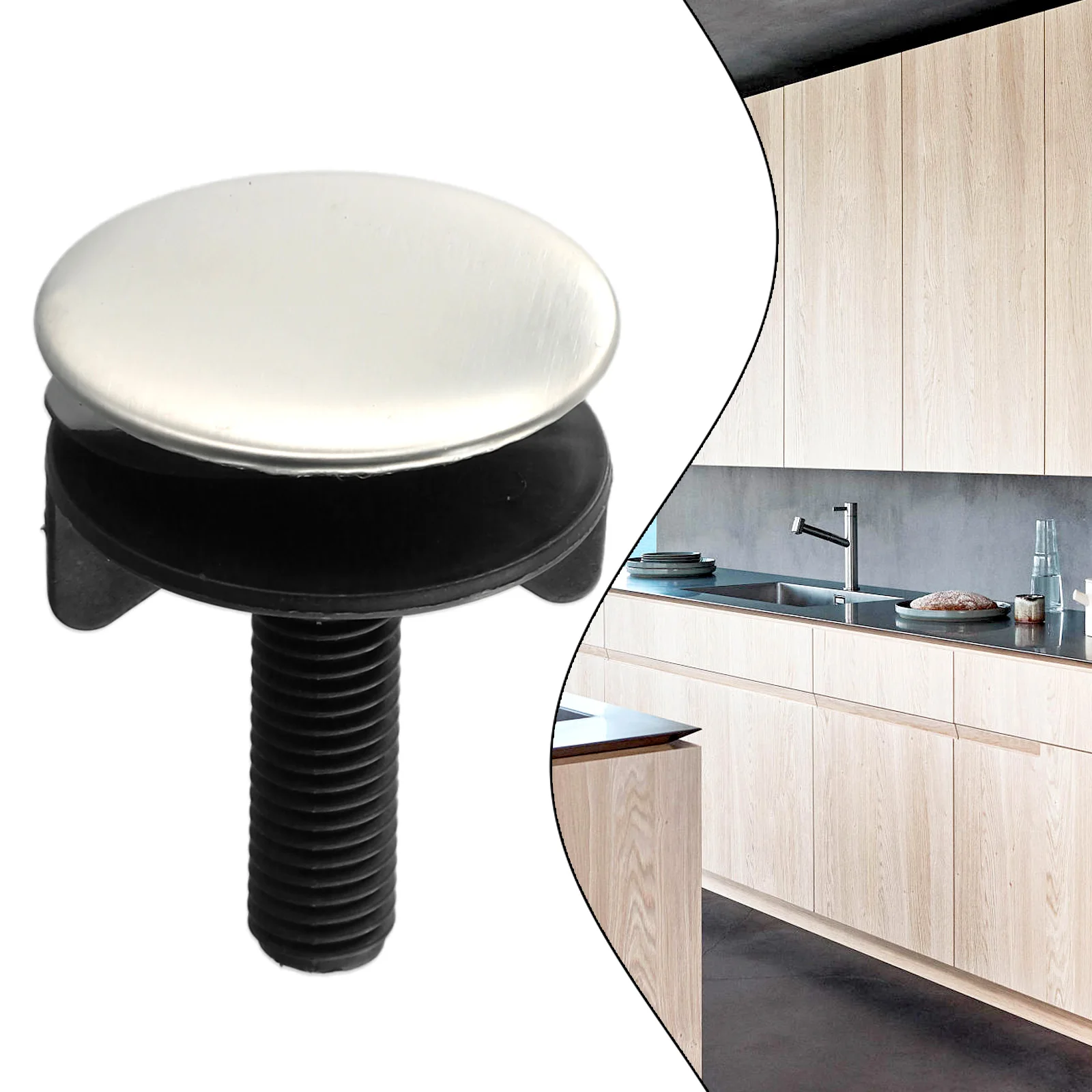

1PCS Faucet Hole Cover Stainless Steel Kitchen Sink Tap Hole Blanking Plug Stopper Basin Cover Drainage Seal Kitchen Accessories