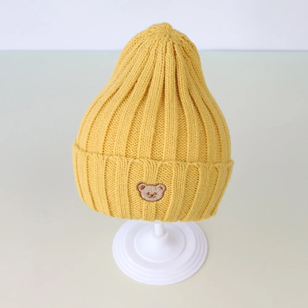 Knitted Woolen Baby Hat for Autumn Winter