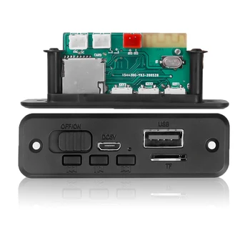 차량용 디코더 보드 MP3 플레이어 키트, 블루투스 5.0 통화 기능, 무선 FM 라디오 모듈, TF AUX MP3 WMA WAV FLAC APE, 5V 2A, 2x3W