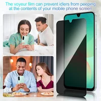 2Pcs Privacy Screen Protector For Samsung Galaxy A13 A16 A06 A26 A36 A56 Tempered Glass For Samsung A05 A55 A25 A35 A15 Glass - Image 2