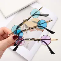 Small Round Rock Punk Sunglasses for Women Men Ultra Metal Frame Hip Hop Sun Glasses Candy Color Fashion Shades Driving Eyewear - Image 2