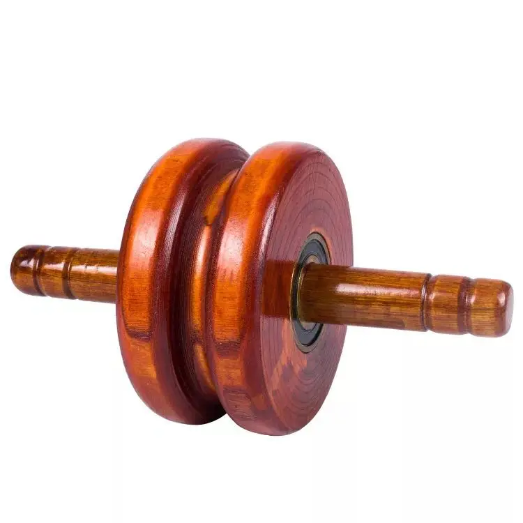 Wooden Ab Wheel Crunch Trainer 2