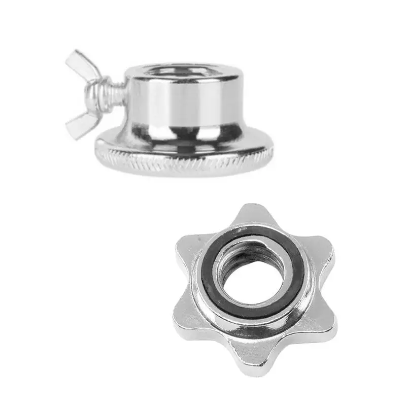 

Anti Slip Weight Lifting Nut Dumbell Hexagon Nut Barbell Bar Collar Screw Steel Spin lock Collars Clamps Dumbell Accessory