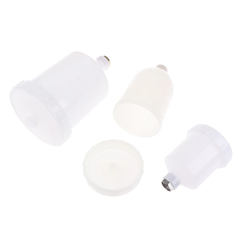 125ml 250ml 600ml Plastic Spray Paint Pot Sprayer Cup Air Gravity Feed Fastmover Thread Connector For Spray Gun Tools 6