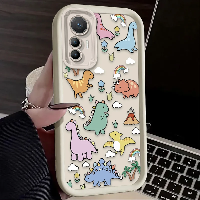 Adorable Dinosaur Cartoon TPU Phone Case