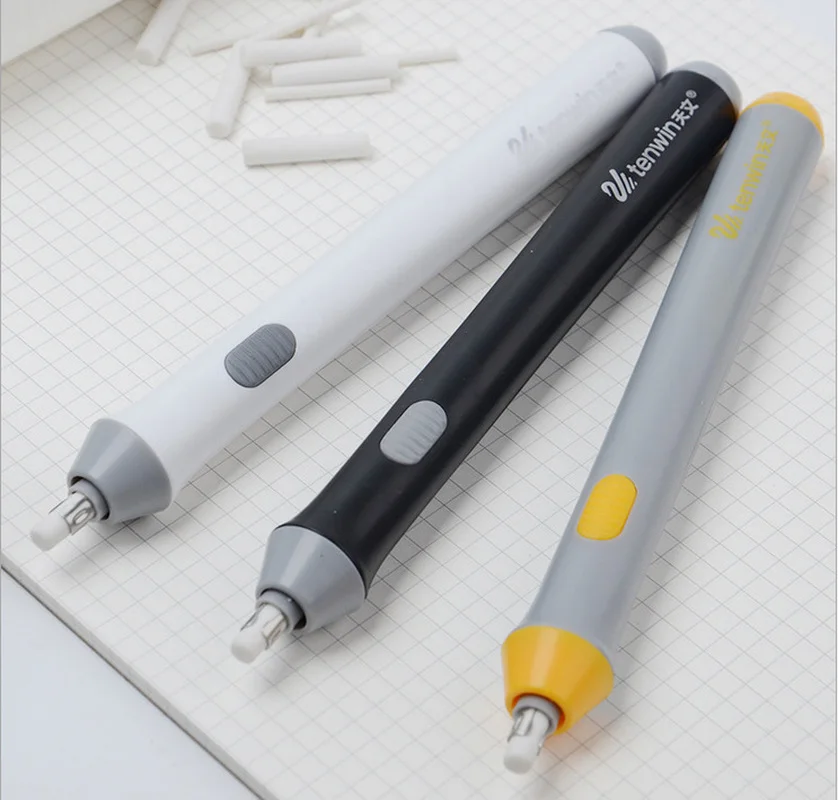 

New Students Use An Electric Eraser To Save Effort and Clean Automatically Rotate The Sketch Drawing Tool To Learn Stationery