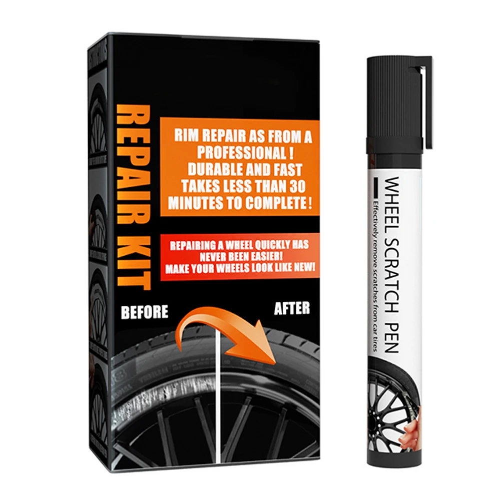 

1 Set Car Parts Wheel Rim Scratch Repair Pen Touch Up Paint Tool Kit Accessories Car Rim Repair Kit Maintenance Tool