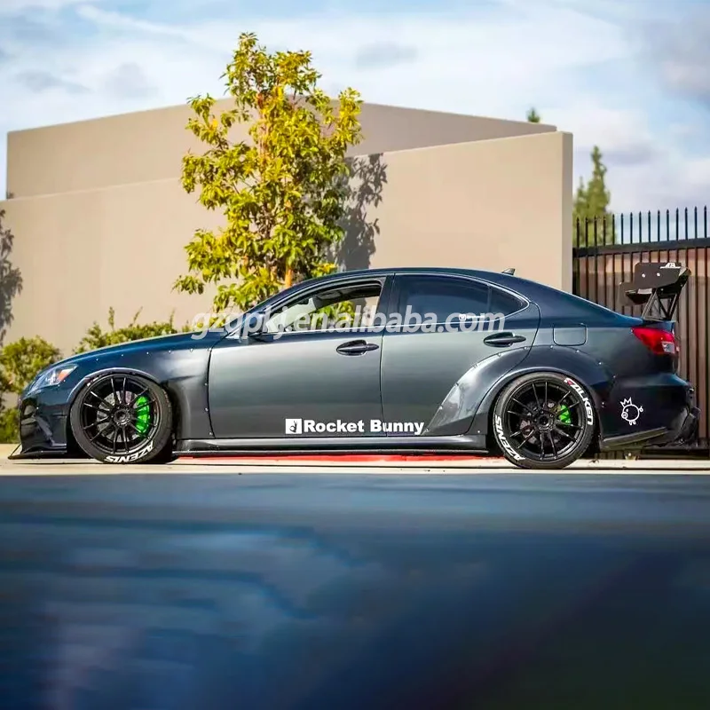 for 2006-2012 Lexus is250 is300 Rocket bunny wide fender body wheel eyebrow kit spoiler