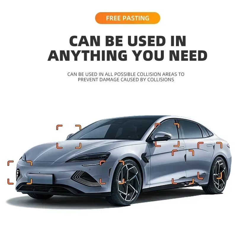 폭스바겐 티구안 보라 폴로 파사트 CC 투란 골프 제타 아르테온 T-CROSS MK6 MK7 용 4pcs 자동차 도어 범퍼 스트립 보호 스트립