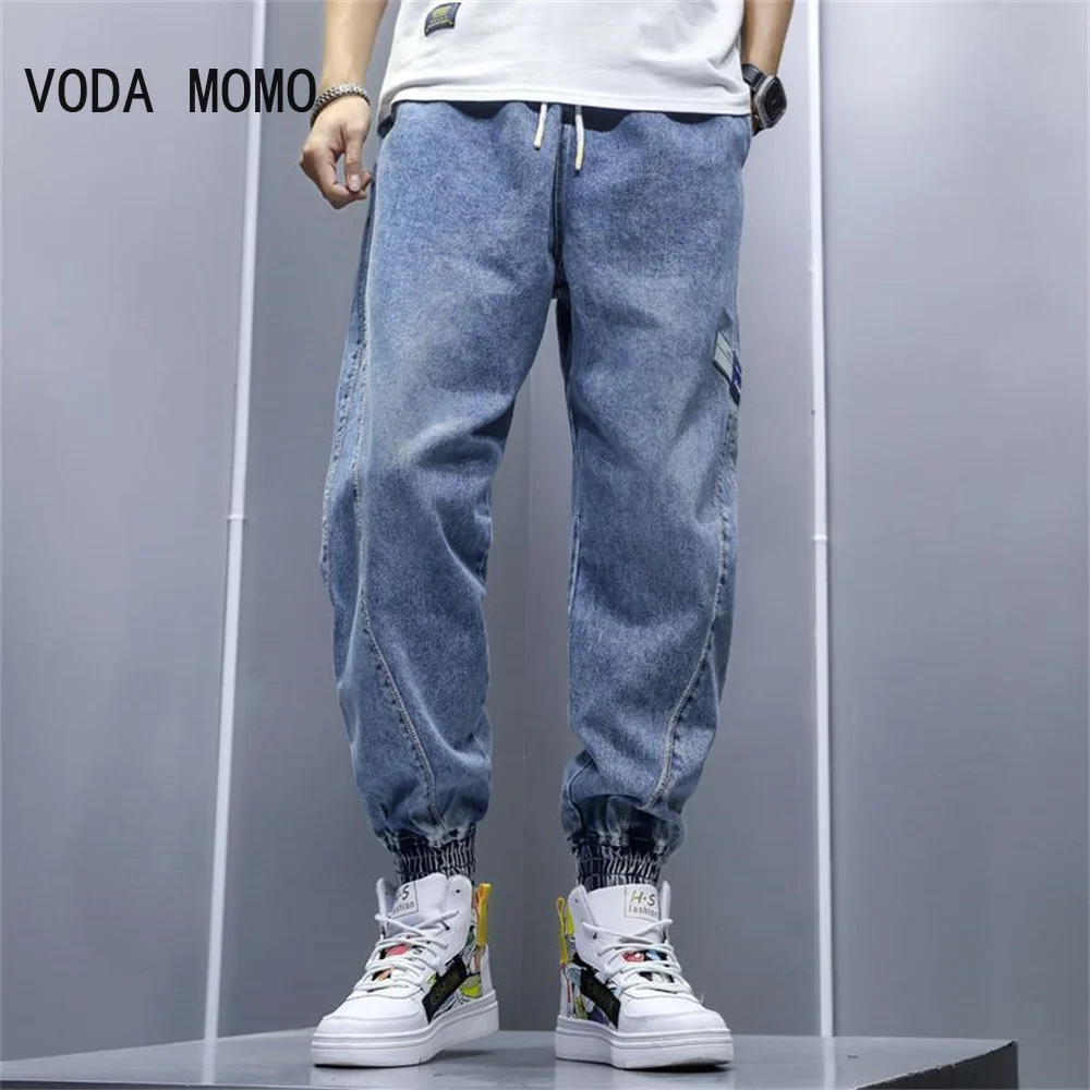 New Streetwear Hip Hop Cargo Pants Men'S Jeans Casual Pants Elastic Harun Pants Joggers Pants In Autumn And Spring Men Clothing