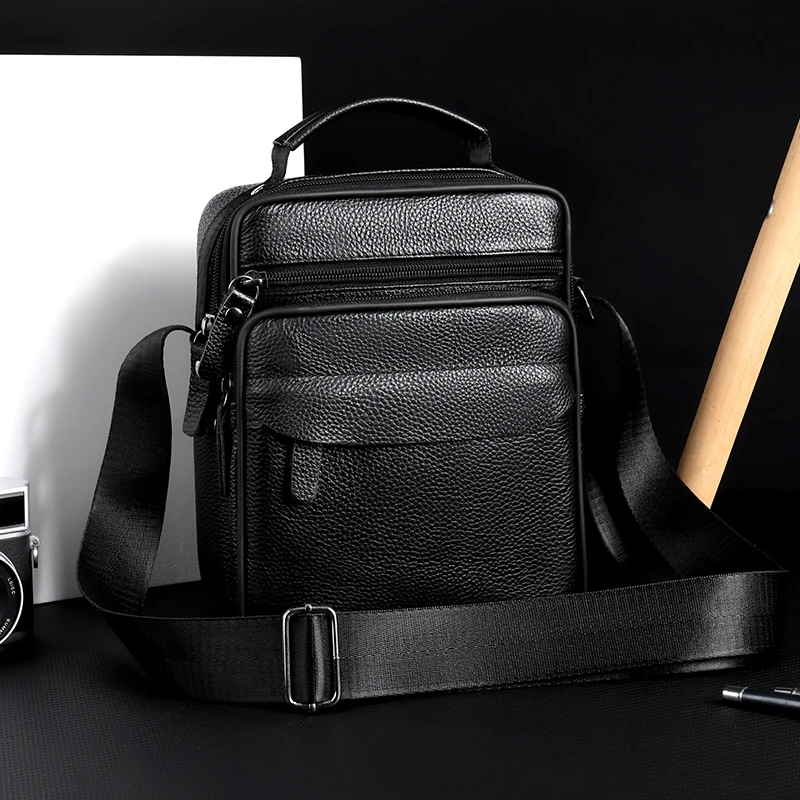 Men's fashionable Messenger Bag - adjustable strap, business leisure bag, office multi-functional shoulder bag, postman bag