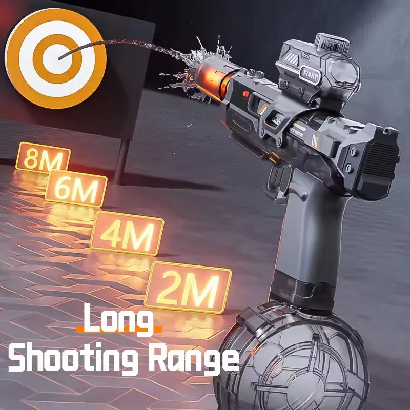 Pulse elektrische waterblaster met automatische hoge druk en groot bereik, krachtig spuitpistool voor kinderen en volwassenen, ideaal voor buitenplezier._voghion.com