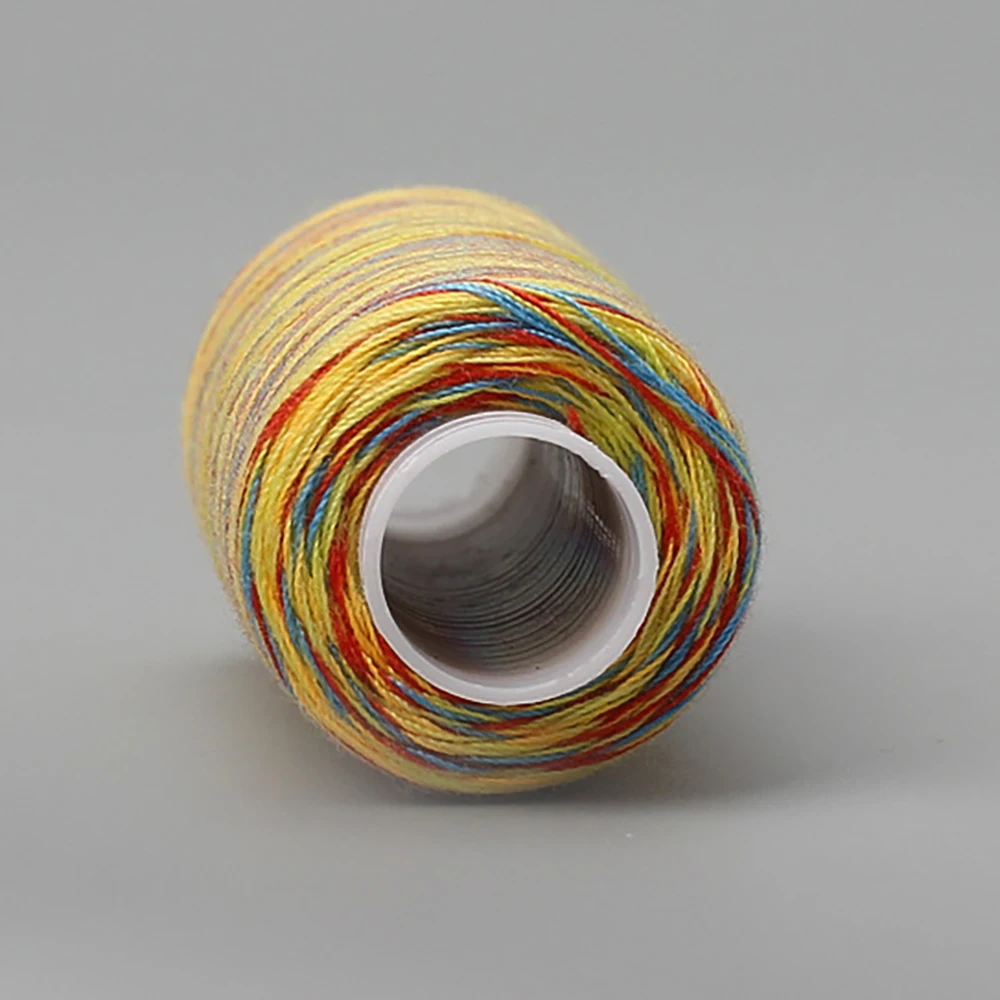 Chainho,Colorful Polyester Braided Thread,DIY Hand Sewing Leather Sewing Thread,10 Color Available,2x6cm/Roll,300 Yards/Roll,X20