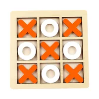 Montessori Play Game Wooden Toy Mini Chess Interaction Puzzle Training Brain Learing Early Educational Toys For Children Kids 2