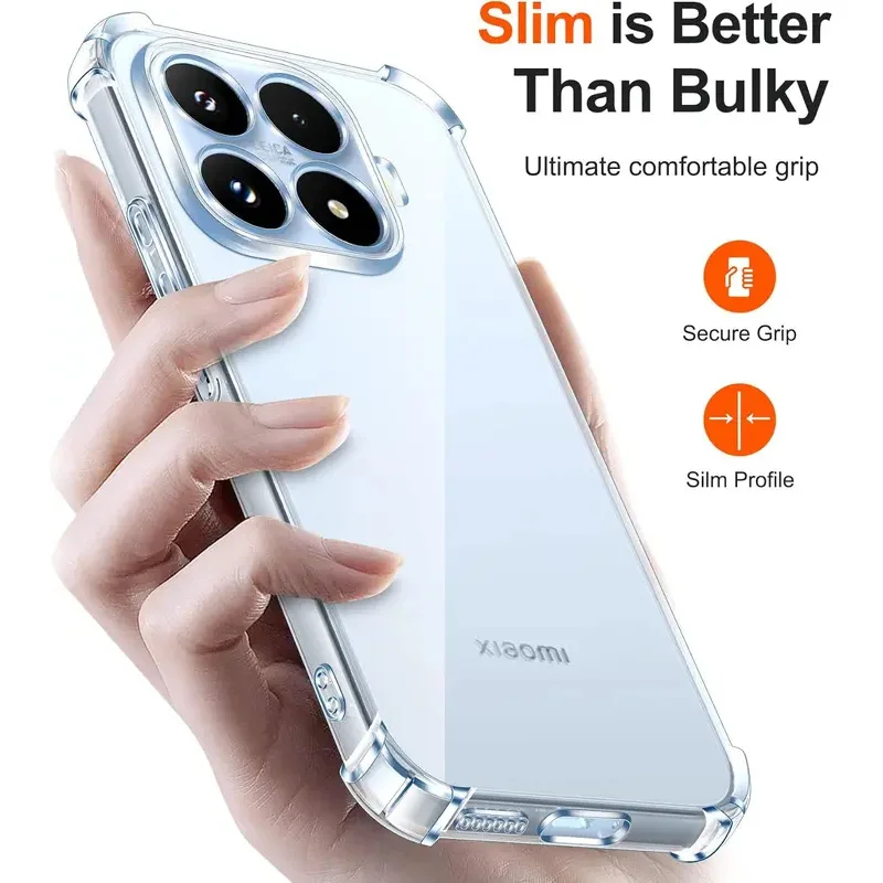 Premium Phone Case with Four-Corner Anti-Drop Protection and Textured Antiskid Frame
