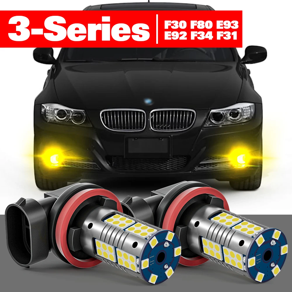 

For BMW 3 Series F30 F80 E93 E92 F34 F31 2005-2019 2pcs LED Fog Light Accessories 2010 2011 2012 2013 2014 2015 2016 2017 2018