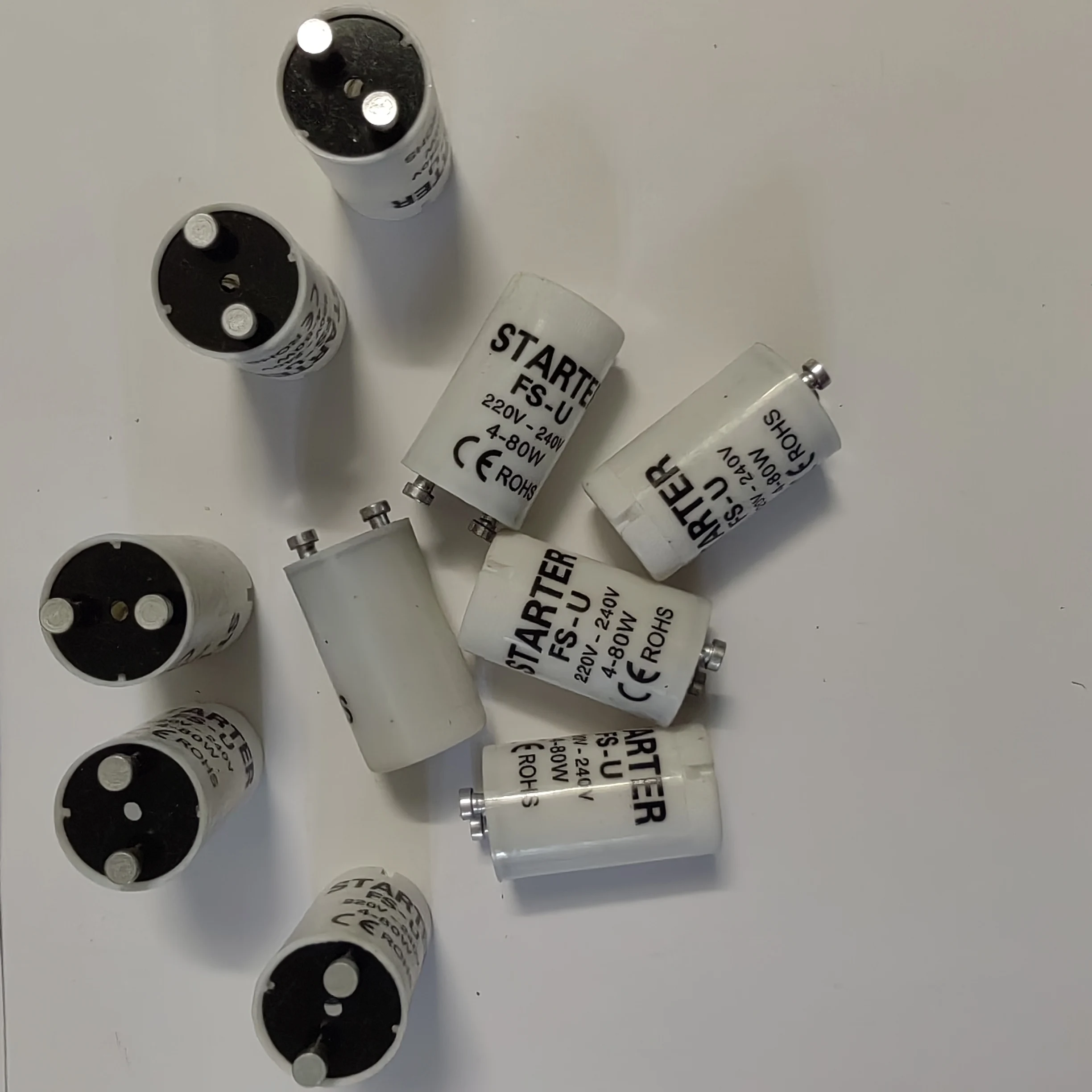 10pcs/lot Fluorescent Starters 4-80W 220V-240V Fluorescent Tube Fuse ...