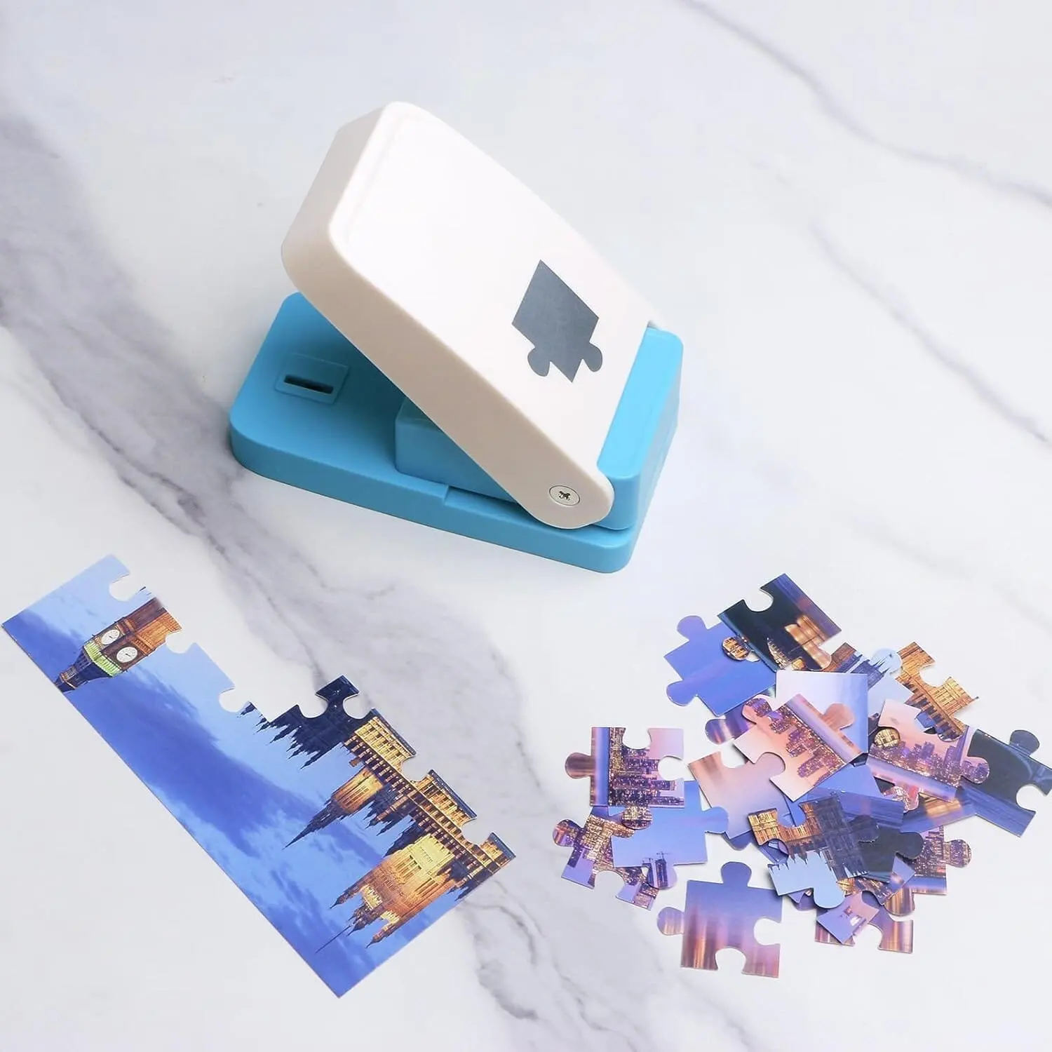 DIY Handmade Puzzle Punching Machine DIY Children Intelligence Flower Punching Machine Children's Jigsaw Puzzle Making Machine