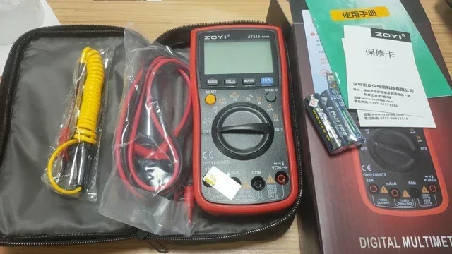 멀티 디지털 멀티미터 19999 아날로그 테스터 ZT219 True RMS 전문 멀티미터 DIY 트랜지스터 커패시터 NCV 테스터