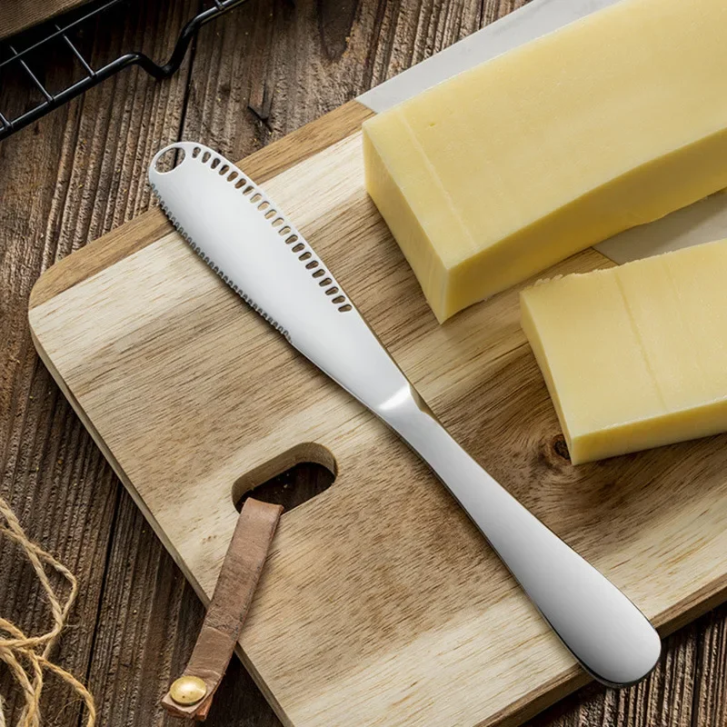 Butter Knife Cheese Knife Multifunction Stainless Steel Butter Knife Cheese Jam Spreaders