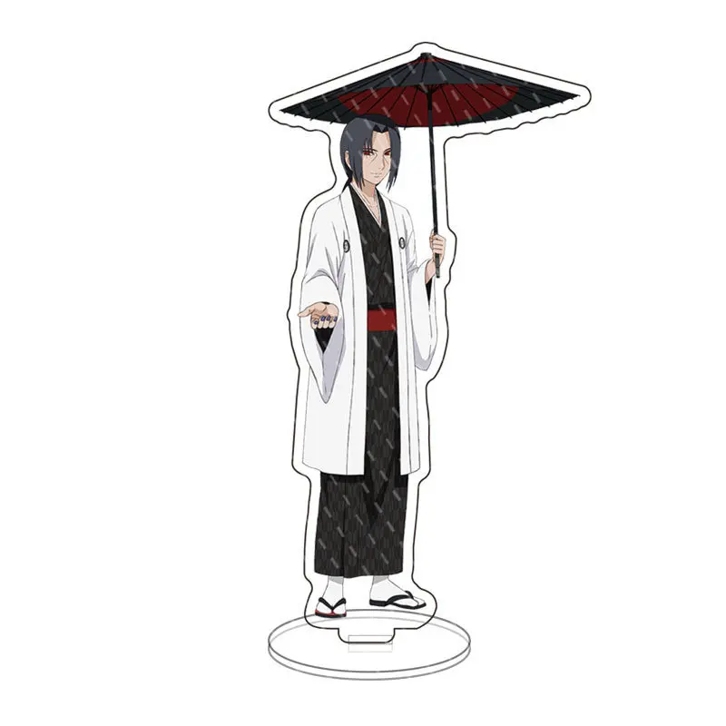 thumbnail image 1 of Figura de anime de Naruto Shippuden Uchiha Sasuke Sakura, soporte acrílico japonés, decoración de escritorio, muñeco, regalo de Navidad, 15 cm, 1 of 5