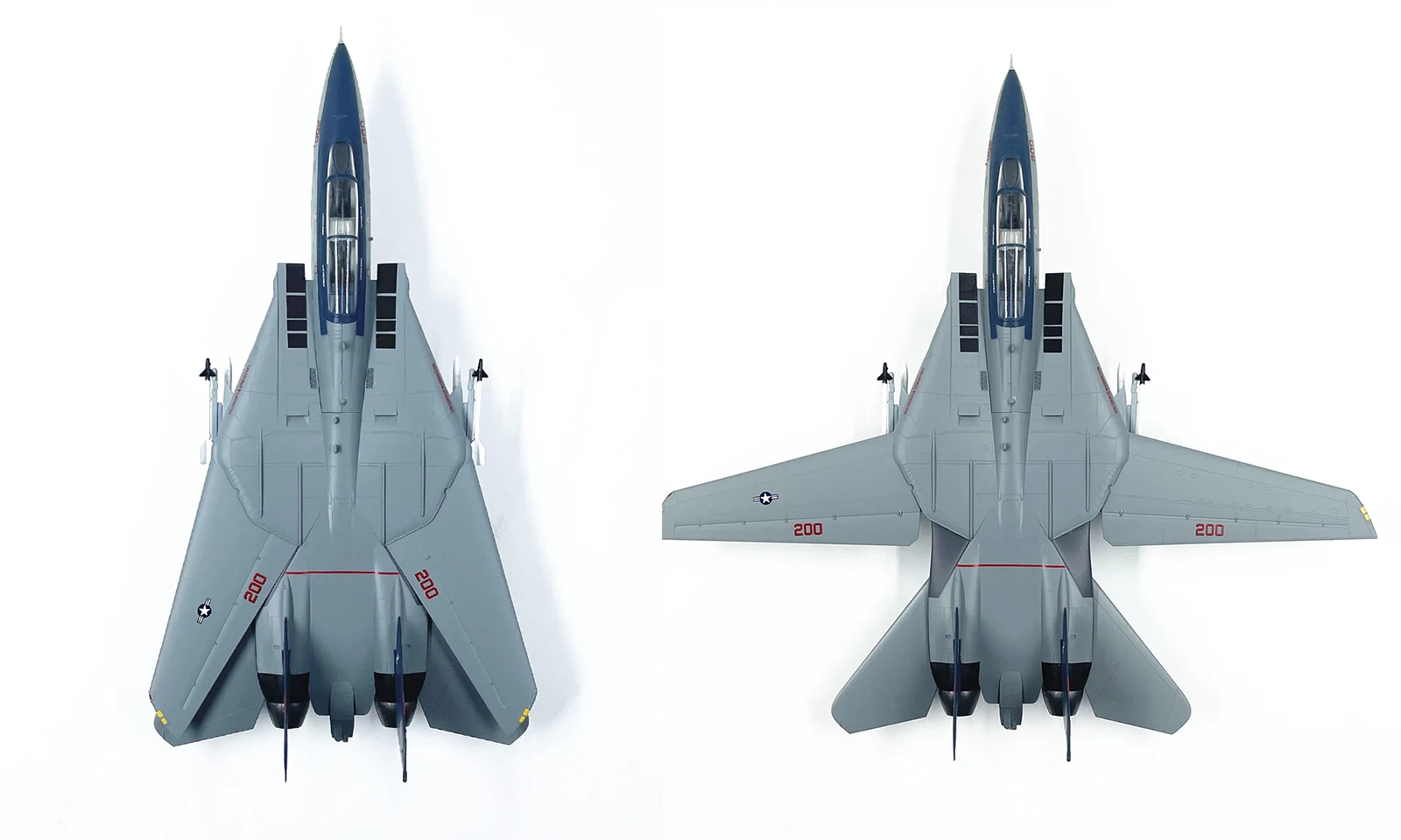 1: 72 American F14B fighter model VF-11 Red Boar Squadron E37189  Finished product collection model