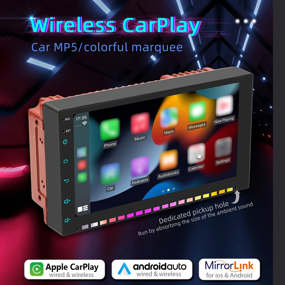 7in Car Wireless MP5 Player Multi -language Auto Multifunctional Car Audio Video Player Auto Multimedia Radio Receiver