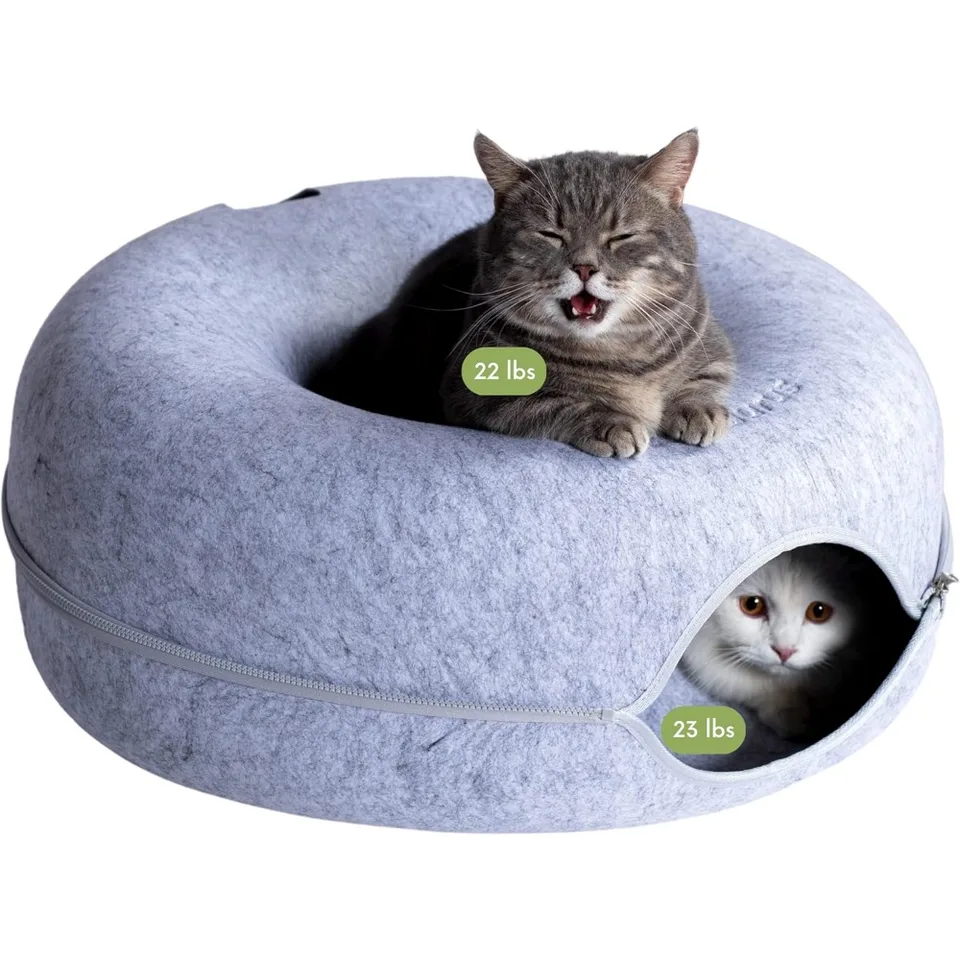 Eco-Friendly Peekaboo Cat Cave for Large Cats